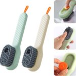 Multifunctional Soft-bristled Shoe Brush Shoe Brushes Long Handle Brush Automatic Filling Clothes Cleaning Clothing Board Tools