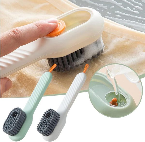 Multifunctional Soft-bristled Shoe Brush Shoe Brushes Long Handle Brush Automatic Filling Clothes Cleaning Clothing Board Tools - Image 2