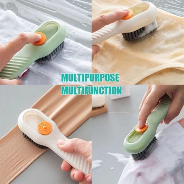 Multifunctional Soft-bristled Shoe Brush Shoe Brushes Long Handle Brush Automatic Filling Clothes Cleaning Clothing Board Tools - Image 3