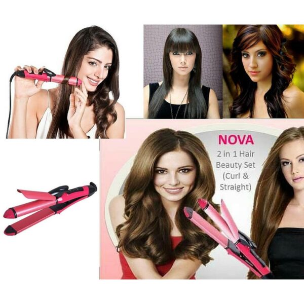 Nova 2 In 1 Hair Straightener And Hair Curler - Image 3